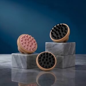 Bamboo Silicon Scalp Massager